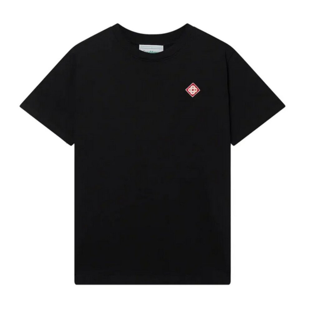 Casablanca black t-shirt red diamond embroidery logo size XL (New)